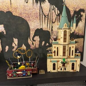 Harry Potter Lego Hufflepuff Quidditch Chest and Dumbledore Office Hogworts